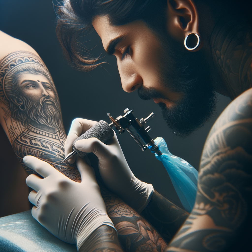 Professional tattoo artist demonstrating the unique appeal and artistry of white ink tattoo designs, showcasing unconventional tattoo aesthetics and techniques, and providing inspiration for the emerging trend of white ink tattoos.